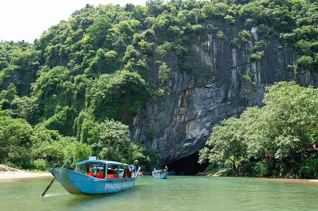 Crystal caves with luminous fungi and underground rivers.